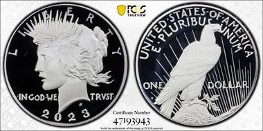 2023-S $1 Peace Dollar PR70DCAM