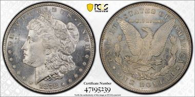 1878 7TF $1 Reverse of 1878 MS63