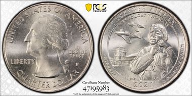 2021-P 25C Tuskegee Airmen NP MS64