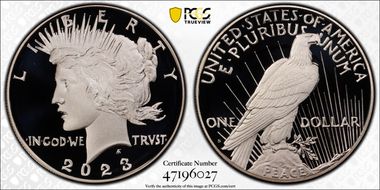 2023-S $1 Peace Dollar First Strike PR70DCAM