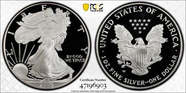 2006-W $1 Eagle-20th Anniversary PR69DCAM