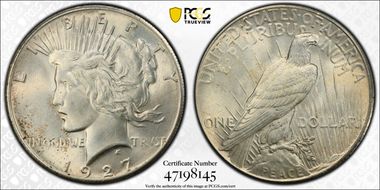 1927 $1 MS64+