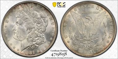1881 $1 MS64