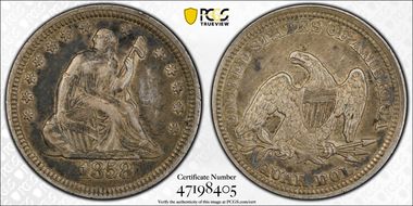 1858 25C XF40