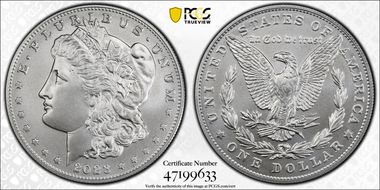 2023 $1 Morgan Dollar First Strike MS70