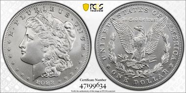 2023 $1 Morgan Dollar First Strike MS70
