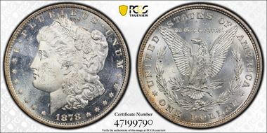 1878 8TF $1 MS64