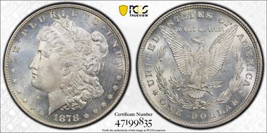 1878 8TF $1 MS63