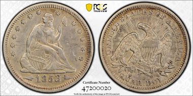 1853 25C Arrows and Rays N1