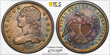 1837 25C XF45