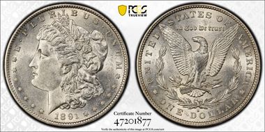 1891-S $1 AU55