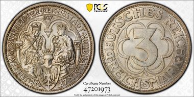 1927-A 3 Mk Nordhausen J-327 MS65