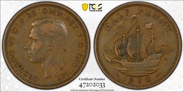 1938 1/2D S-4115 VF35BN