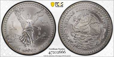 1993-Mo Onza Libertad Ag MS69