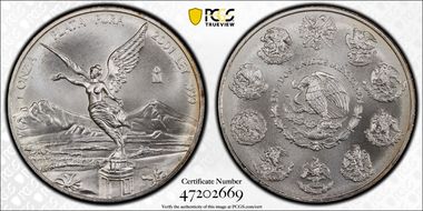 2001-Mo Onza Libertad Ag MS69