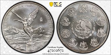 2003-Mo Onza Libertad Ag MS69