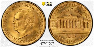 1916 G$1 McKinley MS66