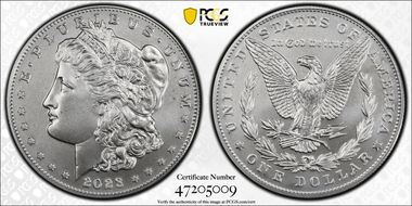 2023 $1 Morgan Dollar First Strike MS70
