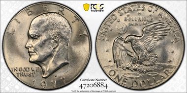1977-D $1 MS64