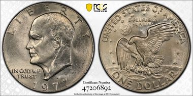 1977-D $1 MS62