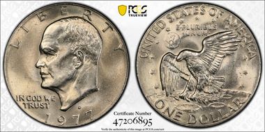 1977-D $1 MS65