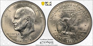 1971-D $1 MS64