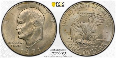 1971 $1 MS63