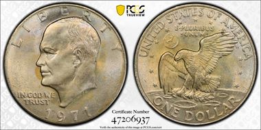 1971 $1 MS62