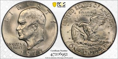 1974-D $1 MS64