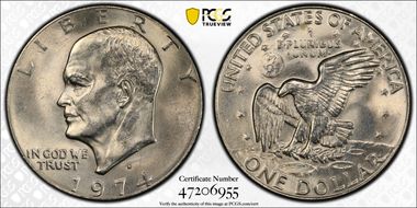 1974-D $1 MS64