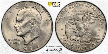 1974-D $1 MS64