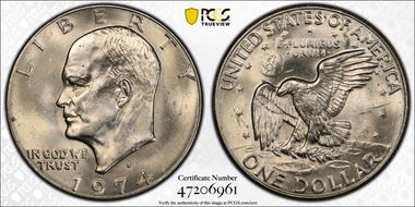 1974-D $1 MS65