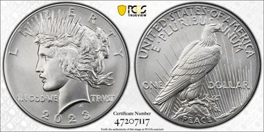 2023 $1 Peace Dollar First Strike MS70