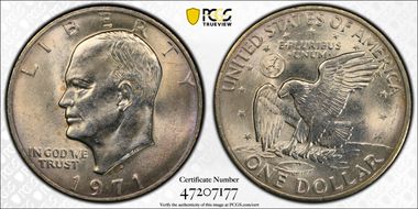 1971-D $1 MS65