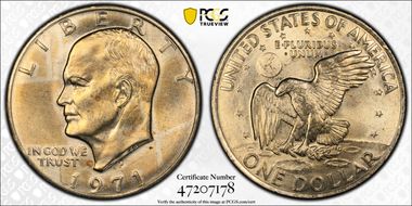 1971-D $1 MS65
