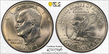 1971-D $1 MS64+