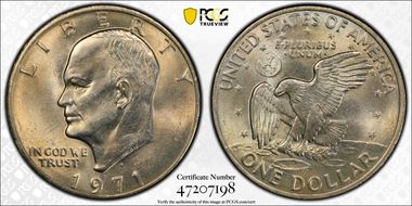 1971-D $1 MS64+
