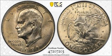 1971-D $1 MS65