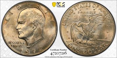 1972-D $1 MS64
