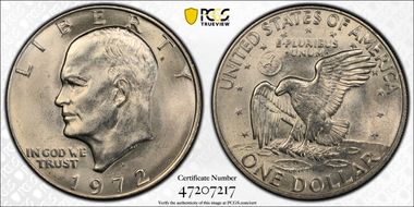 1972-D $1 MS64