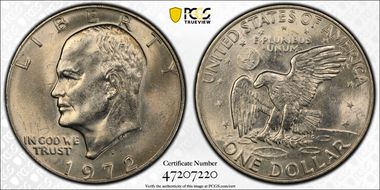 1972-D $1 MS64