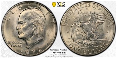1972-D $1 MS65