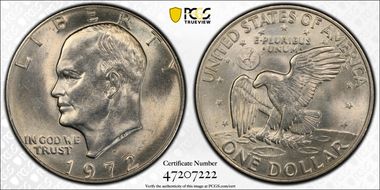 1972-D $1 MS63
