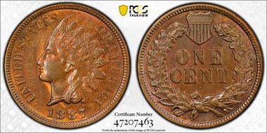 1887 1C DDO, S-1, FS-101 MS63BN