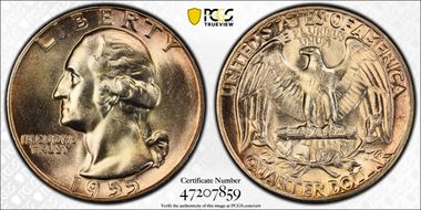 1955 25C MS66