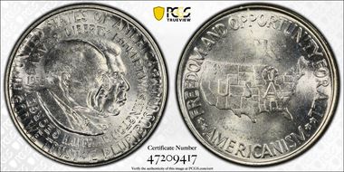 1952 50C Washington-Carver MS63