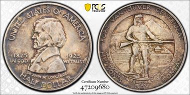 1925 50C Fort Vancouver MS63