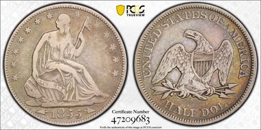 1855/54 50C Arrows VF20