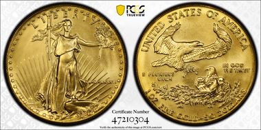 1986 $50 Gold Eagle MS69