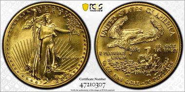 1986 $10 Gold Eagle MS69